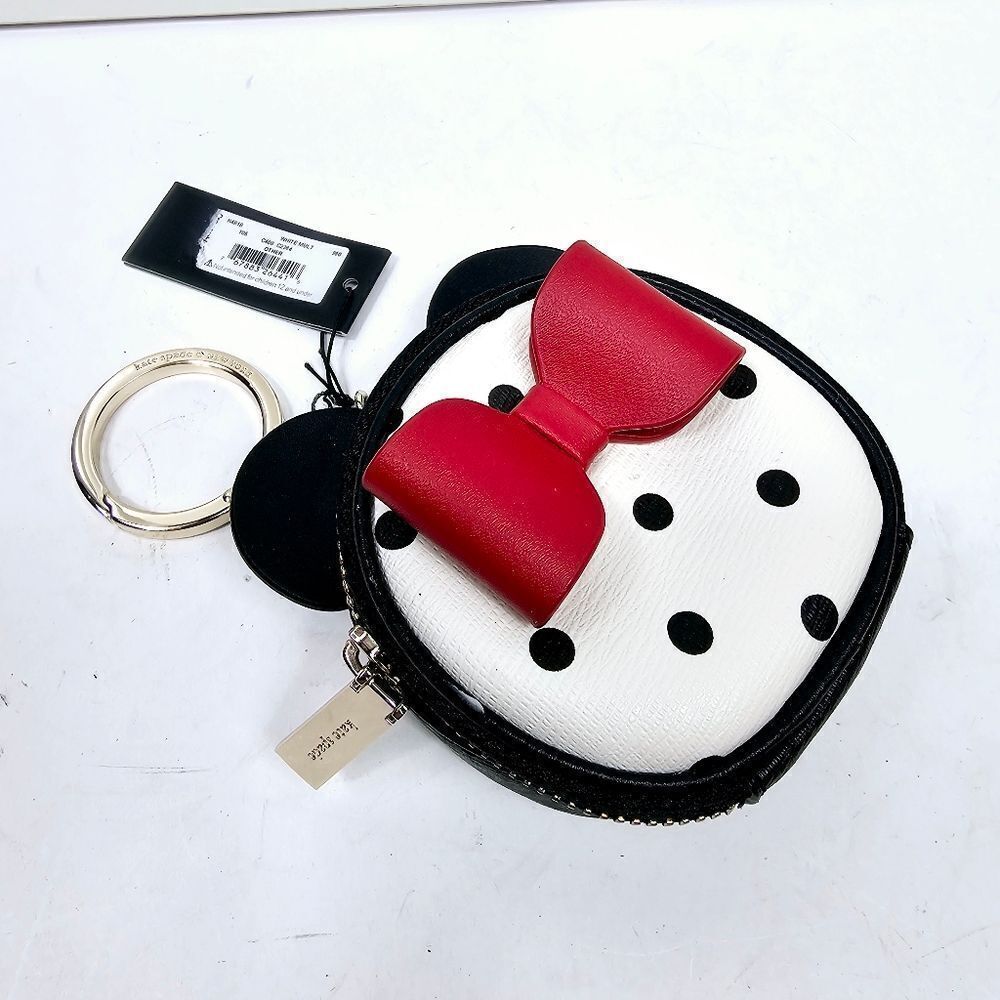 Disney x Kate Spade New york Minnie Mouse Bag Charm Coin Purse NWT